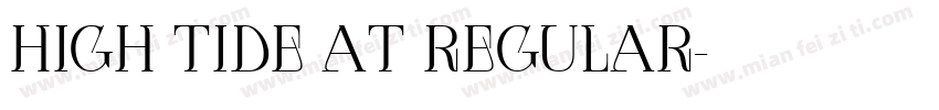 High Tide AT Regular字体转换
